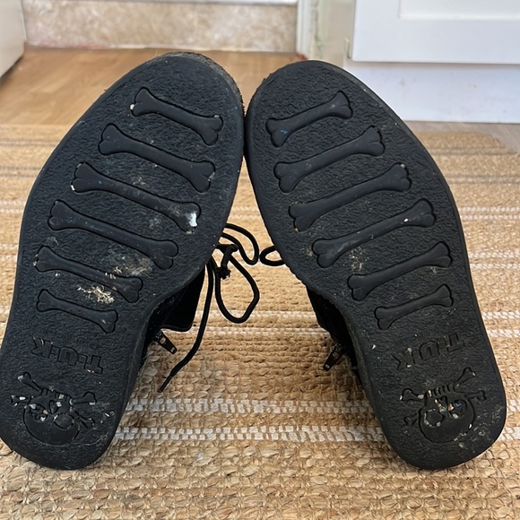 Tuk Black Platform Tie Up Boots - Picture 6 of 6